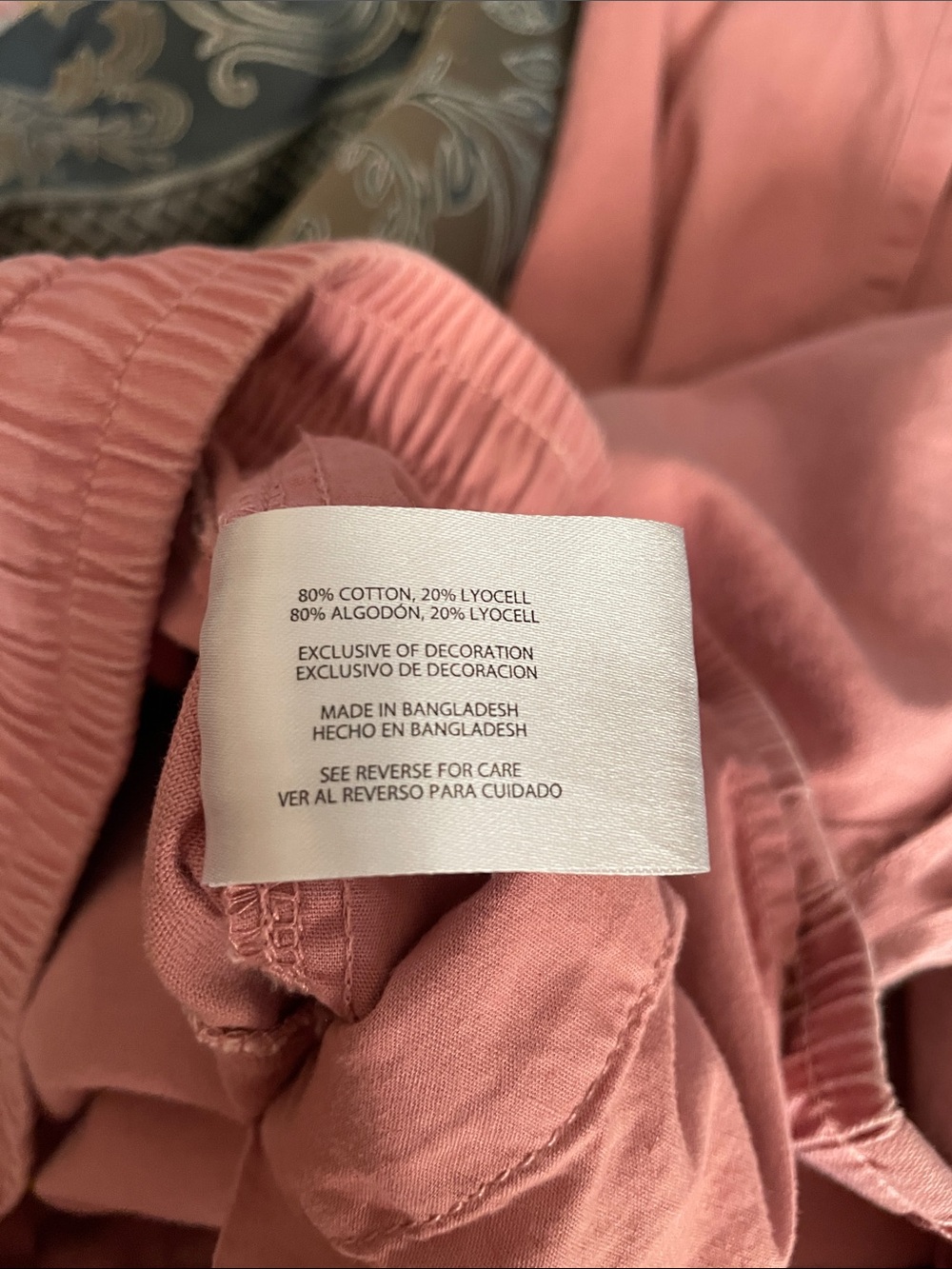 Women’s Drawstring Jogger Pants in Dusty Rose - Picture 6 of 6